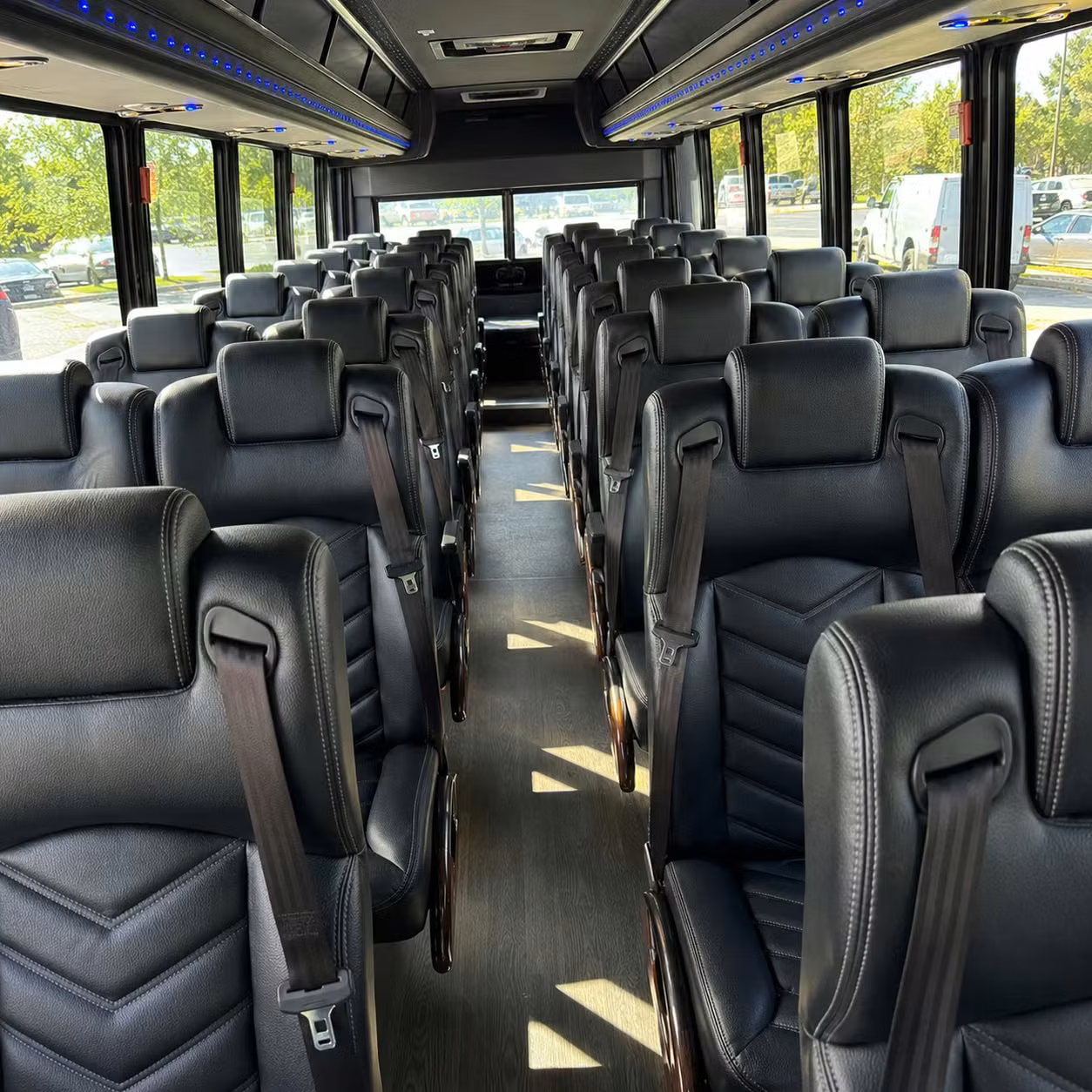 28 passenger minibus interior