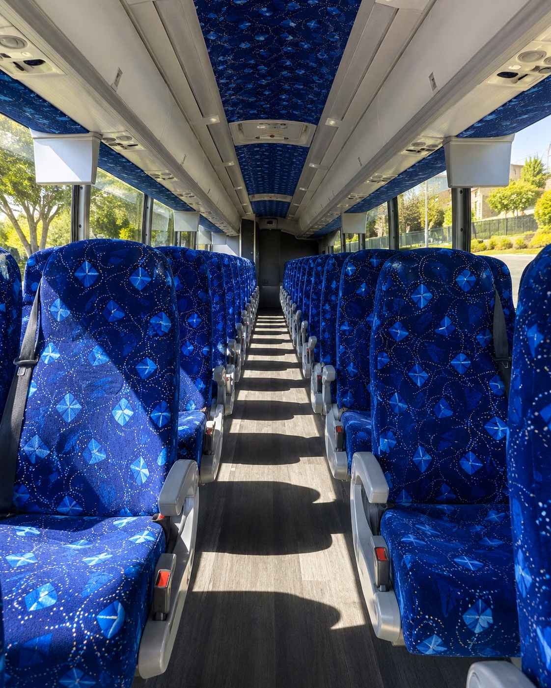san clemente charter bus interior