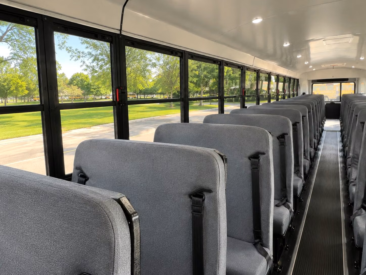 school bus inside